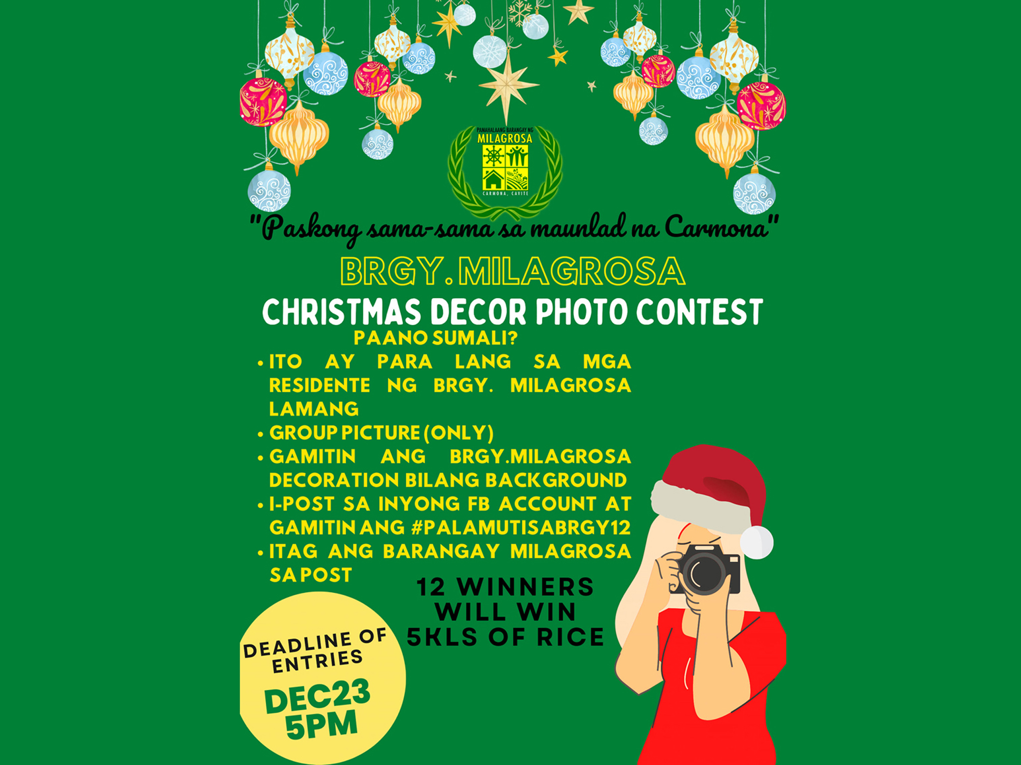 Photo Contest for Barangay Residents